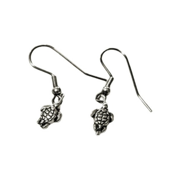 Sea Turtle Dangle Earrings 3041 - Picture 1 of 2